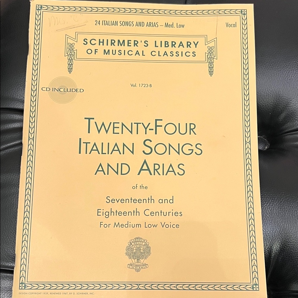 - 24 Italian Songs and Arias